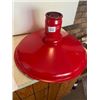 Image 1 : 18 1/2" Red Porcelain shade