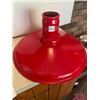 Image 1 : 18 1/2" Red Porcelain shade