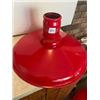 Image 1 : 18 1/2" Red Porcelain shade