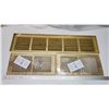Image 2 : Brass coloured, metal air vents - 2 new, sealed - Large one (7.25"x31.25"W)