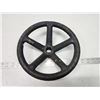 Image 1 : Cast iron turn wheel - 10" across