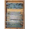 Image 5 : Antique LinoType Letters & Numbers in wooden trays