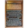 Image 6 : Antique LinoType Letters & Numbers in wooden trays