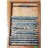 Image 7 : Antique LinoType Letters & Numbers in wooden trays