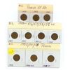 Image 1 : Lot of 10 canadian pennies 1952-59 mixed dates