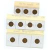 Image 2 : Lot of 10 canadian pennies 1952-59 mixed dates