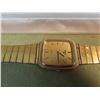 Image 2 : Vintage pulsar tank watch men gold tone gray dial- rectangle shape