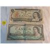 Image 1 : 1954 and 1973 bank of canada 1 dollar bill