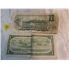 Image 2 : 1954 and 1973 bank of canada 1 dollar bill