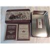 Image 2 : 95th harley-davidson numbered limited edition collector tin and playing cards- new