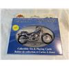 Image 1 : harley-davidson collectible tin & playing cards-new