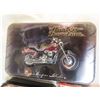 Image 2 : Harley davidson collector tin and 4 cards- new