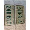 Image 1 : Matching pair of 1970 Sk license plates- 240-814