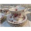 Image 3 : Vintage royal albert bone china england lavender rose cup and saucers set of 7- one cup cracked