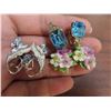 Image 3 : Lot of earrings- screwback and 1 dolphin pendent