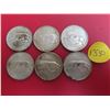 Image 1 : Lot of 6 canada confederation centennial silver 25 cent coins