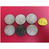 Image 2 : Lot of 6 1968 canada silver 25 cent canadian coin uk queen elizabeth