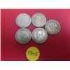 Image 2 : Lotof 5 silver canadian quarters
