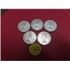 Image 2 : Lot of 1969 and 1964 silver canadian quarters