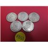 Image 2 : Lot of 5 - three 1902 1903 and 1916 silver canadian quarters