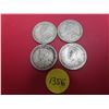 Image 2 : Lot of 4- three 1918 and 1919 silver quarters