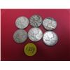 Image 1 : Lot of 6 various years canadian silver quarters