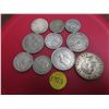 Image 2 : Lot of 10 silver world coins