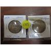 Image 1 : 1948 belgium and 1939 2 frances coins -0.835% silver