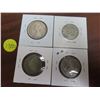 Image 2 : Lot of 4 silver world coins