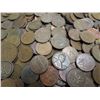 Image 2 : Lot of canadian and american mixed pennies -28.16oz weight