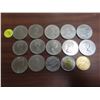 Image 2 : lot of large canadian dollar coins, some confederation constitution coins