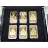 Image 3 : Bradford Exchange - "RCMP" 6 gold plated ingot medallions - Layered in 18K gold plating