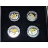 Image 2 : Bradford Exchange - "Prehistoric Canada" 4 commemorative coins - Base metal, w/ gold accenting
