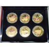 Image 2 : Bradford Exchange - "Ode of Rememberance" commemorative 6 coin set - Fully layered in pure 24K gold,