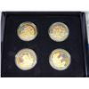Image 2 : Bradford Exchange - "1943 Quebec Conference" 4 coin collection - Fully layered in pure 24K gold, in 