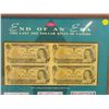 Image 2 : Framed "End of a Era - last 1 dollar bills of Canada" - 20.5"H x 17.5"W