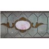 Image 4 : Vintage stained glass window - 40"W x 15.5"H - no cracks