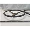 Image 3 : 2 Vintage steering wheels - 15" & 18" across