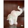 Image 1 : Vintage, white, opaque, hand-painted, Fenton elephant figurine
