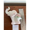 Image 4 : Vintage, white, opaque, hand-painted, Fenton elephant figurine