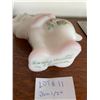 Image 5 : Vintage, white, opaque, hand-painted, Fenton elephant figurine