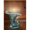 Image 1 : Vintage, Fenton, blue, opaline, hobnail cornucopia