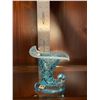 Image 3 : Vintage, Fenton, blue, opaline, hobnail cornucopia