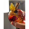 Image 3 : Beautiful, hand blown, signed, art glass, iridescent colouring, apple figurine
