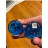 Image 3 : 2 vintage, bluebird, hand crafted, art glass, pieces, signed and dated