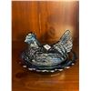Image 1 : Beautiful, carnival glass, hen on nest