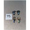 Image 1 : 2 pairs of beautiful, vintage, clip on, earrings