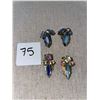 Image 2 : 2 pairs of beautiful, vintage, clip on, earrings