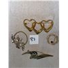 Image 2 : 4 piece lot of assorted brooches
