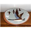 Image 1 : Vintage, hand-painted, Stangl pottery, ashtray, with Canadian geese pattern